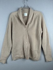 Vintage 70s 80s Sears Sportswear Acrylic Cardigan Sweater Women  s Lg Beige 2664