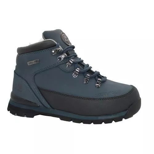 Womens New Groundwork Ladies Steel Toe Cap Leather Safety Trainers Work Boots - Picture 6 of 7