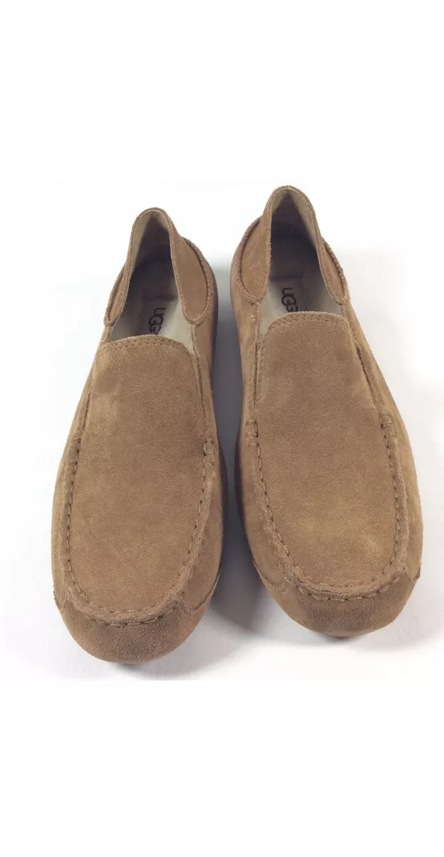 UGG Upshaw Chestnut Brown Pure Lined Slipper Moccasin Slip On Mens