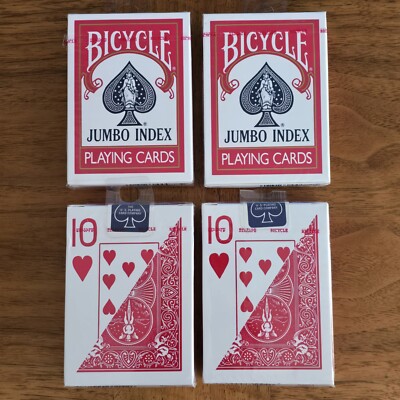 BICYCLE Blue & Red JUMBO INDEX