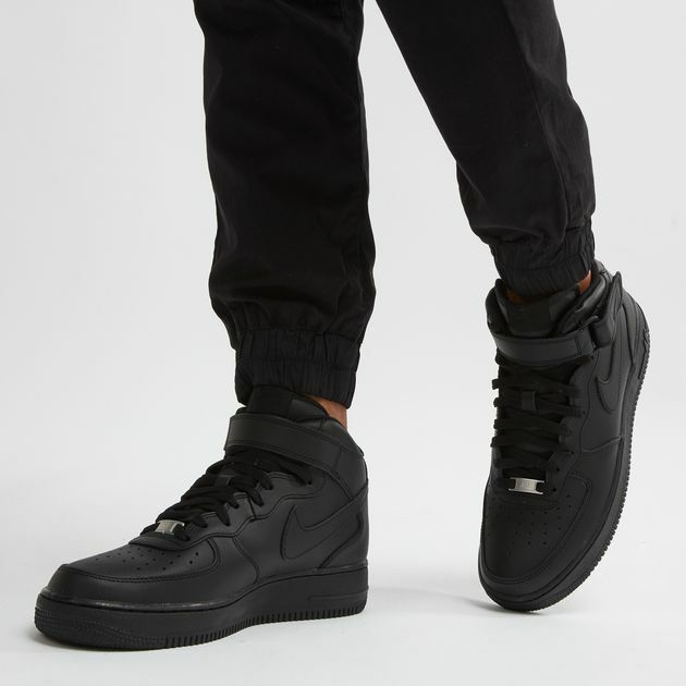 air force 1 all black mid