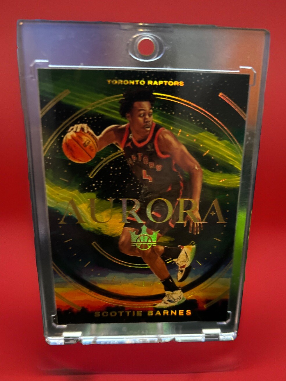 2022-23 Panini Court Kings Scottie Barnes Aurora SSP Case Hit
