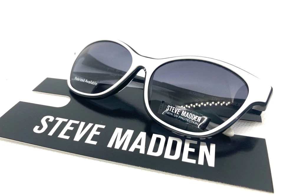 STEVE MADDEN SKARLETT БЕЛЫЙ ЧЕРНЫЙ ГРАДИЕНТ PETITE FIT СОЛНЦЕЗАЩИТНЫЕ ОЧКИ 53-14-130 ММ - Изображение 4 из 4