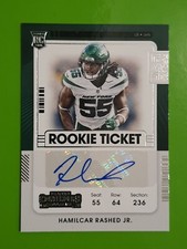 2021 Panini Contenders #298 Hamilcar Rashed Jr. NY Jets Rookie Autograph