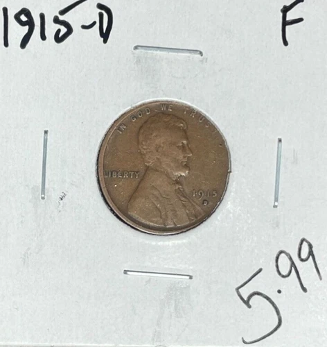1915-D LINCOLN WHEAT CENT ~ FINE ~NICE COIN~