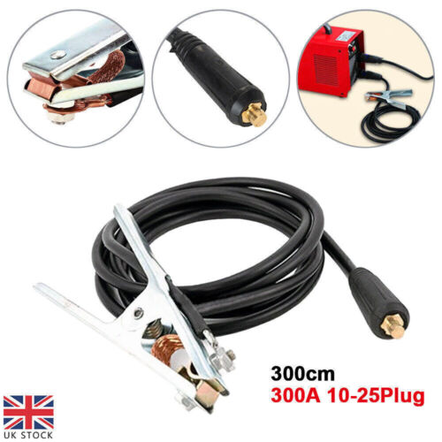 3M Earth Clamp Cable ARC MIG TIG Welders Groud Welding Wire 300A 10-25 Plug UK - Picture 5 of 9