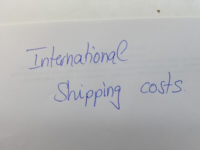 International shipping costs for USA