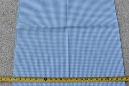 By 1/2 Yd, Vintage, Blue & White 1/8" Gingham Lighter-Weight Cotton, P8651 - Picture 3 of 5