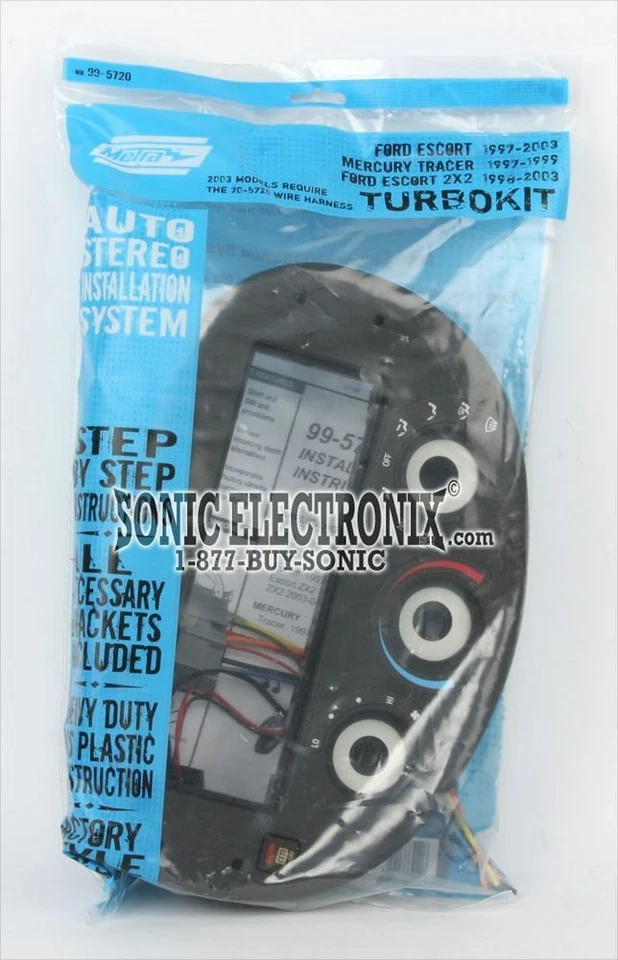Kit de tablero Metra 99-5720 para Ford Escort 1997-2004 o Mercury Tracer Foto 4 de 4