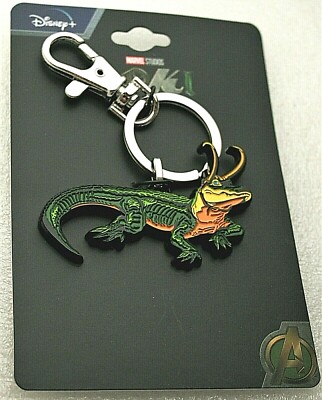 Disney Studios Loki Alligator Marvel Comics Key Chain New NOS MIP