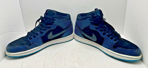 Nike Air Jordan Retro High Shoes Polka Dot Laser Blue 136065-042 Mens Size 9.5 - Picture 3 of 11