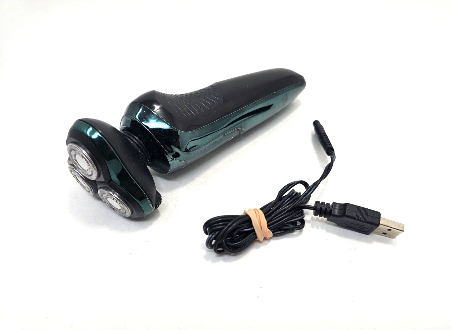 Men's Electric Rotary Shaver V3368 Green Cordless Rechargeable-image