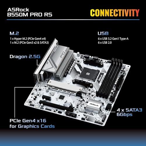 Asrock Motherboard B550M Pro Rs Amd Ryzen 5000 Series Pc Asrock Motherboard B550M Pro Rs Amd Ryzen 5000 Series Pc