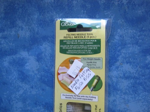 CLOVER FELTING TOOL FINE WEIGHT REFILL NEEDLE 5 PCS NIP H - Picture 2 of 4