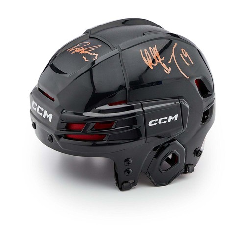 Philadelphia Legion Of Doom Triple Signed Black CCM Tacks Hockey Helmet - Bild 2 von 2