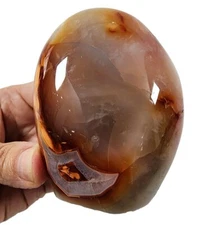 Carnelian Agate Polished Freestand Madagascar 260.2 grams.