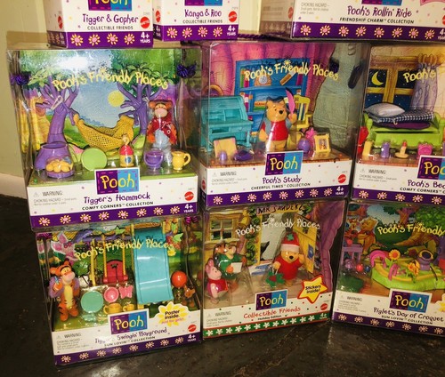JUEGO COLECCIONABLE DE 12 PIEZAS POOH’S FRIENDLY PLACES 1998 y 1999 Tigger Piglet ¡RARO! - Imagen 4 de 15