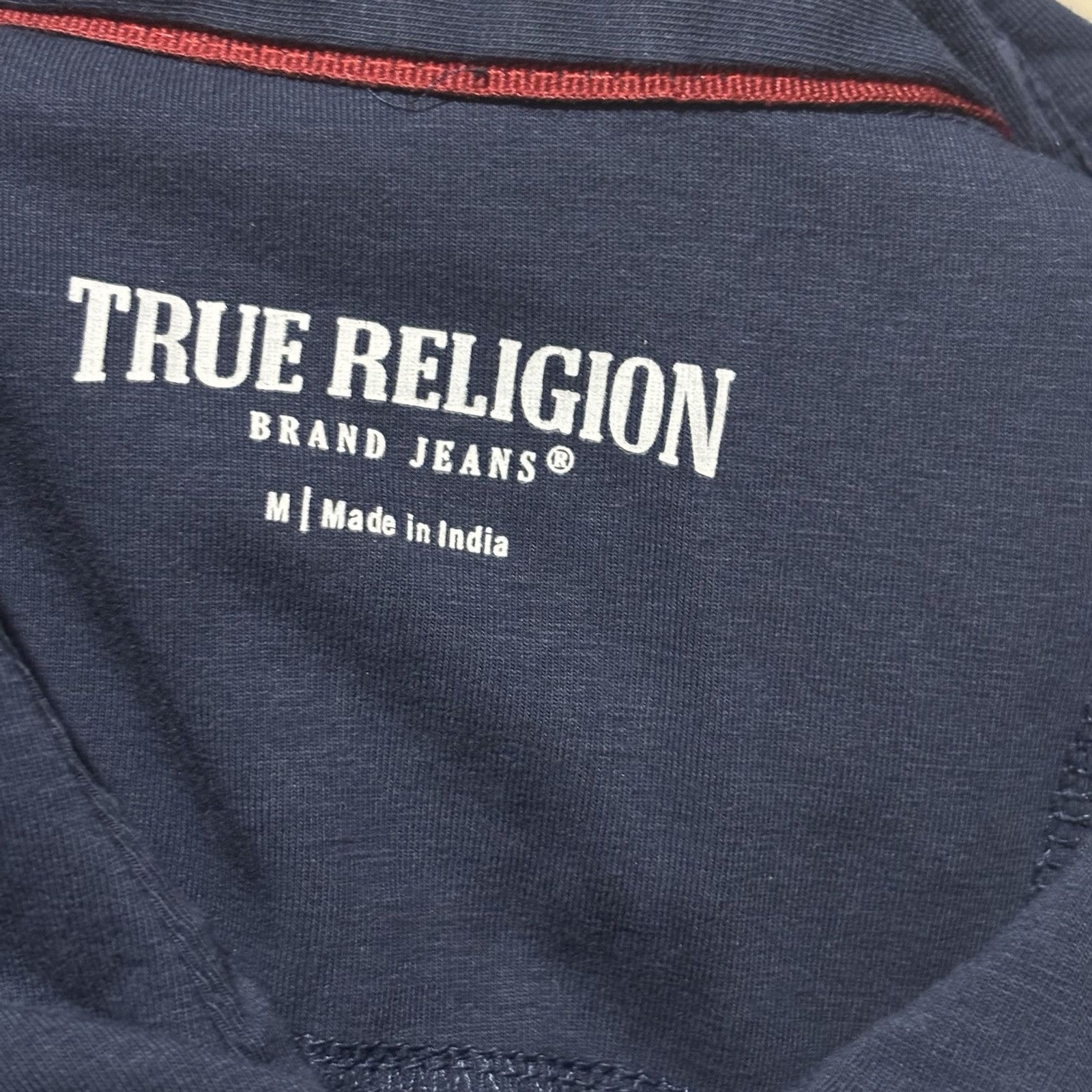 True Religion Mens Polo Shirt Short Sleeve Size Medium Color Blue Golf thumbnail 6