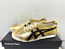 Onitsuka Tiger MEXICO 66 1183B566 200 PURE GOLD BLACK Unisex Size