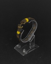 Offerta !! Bracciale Paracord Black Tan Yellow - Ancora/ Nautica Summer 18 cm