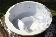 Wood Fired Hot Tub / garden SPA ROYAL type Thermowood + HYDRO+AIR+LED+SPA cover