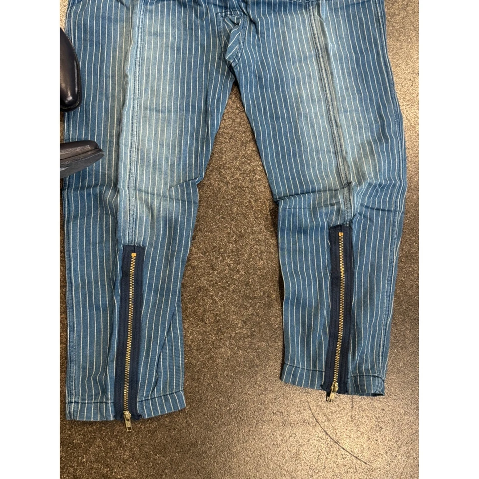 Mono vaquero Free PeopleXSandrine rosa índigo a rayas para mujer talla Xs cremallera completa Foto 2 de 4