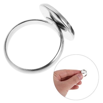 20 Pcs Ring Rohlinge Ringe Zum Basteln Aus Edelstahl Verstellbare Basis
