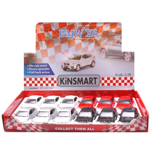 BMW X6 COL.ASS.cm 12 (1 Modellino a Scelta) 1:38 Kinsmart Modellismo Giocattolo  - Immagine 3 di 3