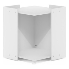 Pemberly Row Contemporary Litter Box Enclosure in Solid White