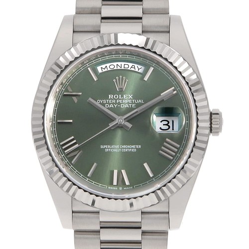 ROLEX Day date 40 228239 Olive green Rome Random Number second hand mens
