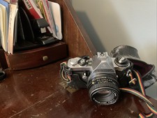 Vintage ASAHI PENTAX K1000 35mm Film Camera w/SMC PENTAX M 1:2 50mm Vintage