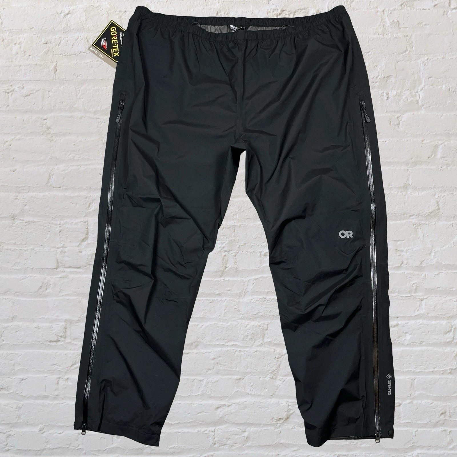 NWT Outdoor Research Foray Gore-Tex Pants Black Waterproof Paclite Mens 3XL