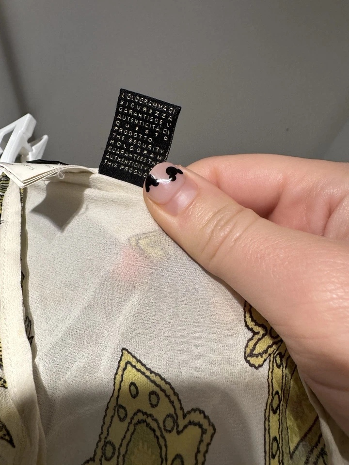 Falda envolvente Roberto Cavalli 100 % seda hecha en Italia pareo talla 8 estampado floral Foto 4 de 4