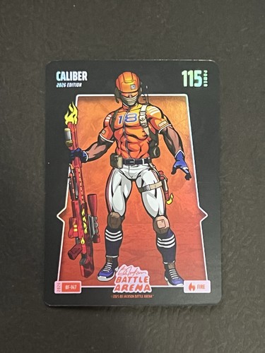 2026 Bo Jackson Battle Arena #BF-147 `CALIBER` Caleb Williams Fire Battlefoil