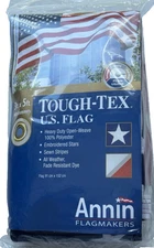 American Flag Annin Tough-Tex 3' x 5' With Grommets Made in USA Heavy Polyester