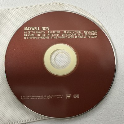 Maxwell - Now CD - R&B Soul Columbia 2001 CK 67136 Excellent Condition