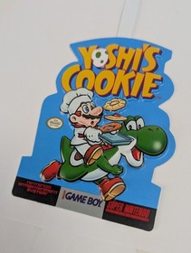 1993 Nintendo NES Yoshi's Cookie Original Vintage Store Display Dangler