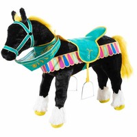 Heunec Karusselpferd Schwarz Mit Sound, Reittier, Reitpferd, Spielpferd, 75 Cm
