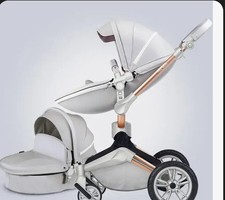 Hot Mom Stroller   Gray, And Rose Gold   Good Luxury Stroller Only Used Twice  