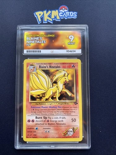 Pokémon TCG Blaine’s Ninetales Gym Challenge 21/132 Regular Rare ACE 9 Mint.