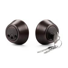 Brotima Double Cylinder Deadbolts Oil Rubbed Bronze for Entrance Lock Front