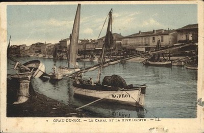 Le Grau-du-Roi Gard Canal la Rive Droite 