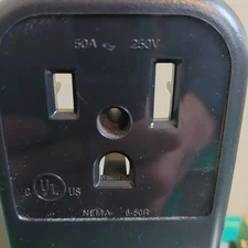 Two legrand 50 Amp 6-50R Surface Mount Outlet 250V; 2P, 3W NEW Electrical Power