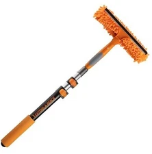 1.5-3 Window Squeegee for Home with Extension Pole // Window Glass Cleaner 