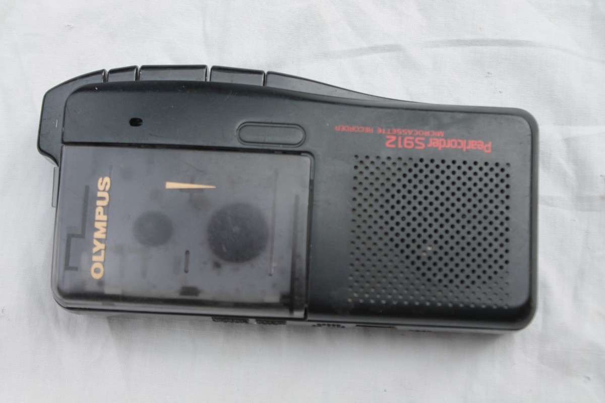 Olympus Pearlcorder S912 Microcassette Recorder Black | eBay