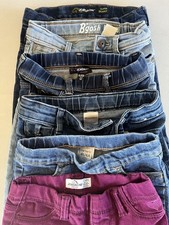Girls 4t Set Of 6 Jeans Different Brands Colors And Styles.