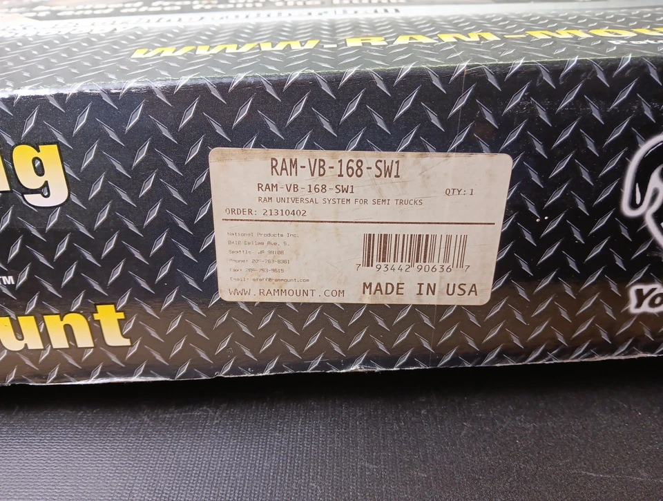 RAM Universal Laptop Mount for Heavy Trucks - Volvo, Kenworth, Peterbilt, Others - Image 2 of 4