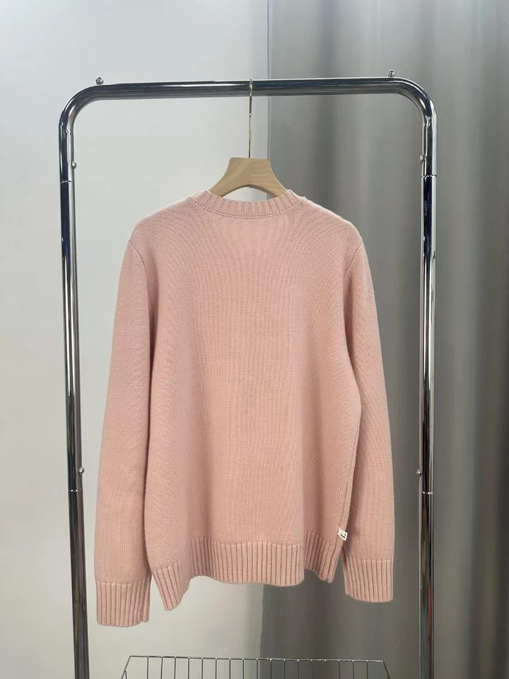 Polo Ralph Lauren Polo urso mistura de lã malha rosa suéter feminino G - Imagem 4 de 4