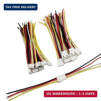 10 Pairs JST XH Connectors Kit XH 2.54mm 4 Pin Male and Female Connector Socket