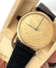 Corum Wrist Watch "Coin''TEN- DOLLRS LIBERTY REF 351077/122 QUARTZ 18K YELLOW/GO